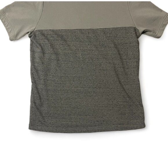 Under Armour Mens Short Sleeve Hoodie Size M Gray & Olive Cotton-Poly Blend - Picture 5 of 12